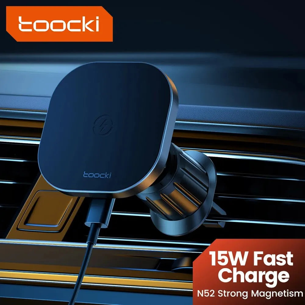 Toocki Magnetic Car Wireless Charger Phone Holder - Air Vent Mount