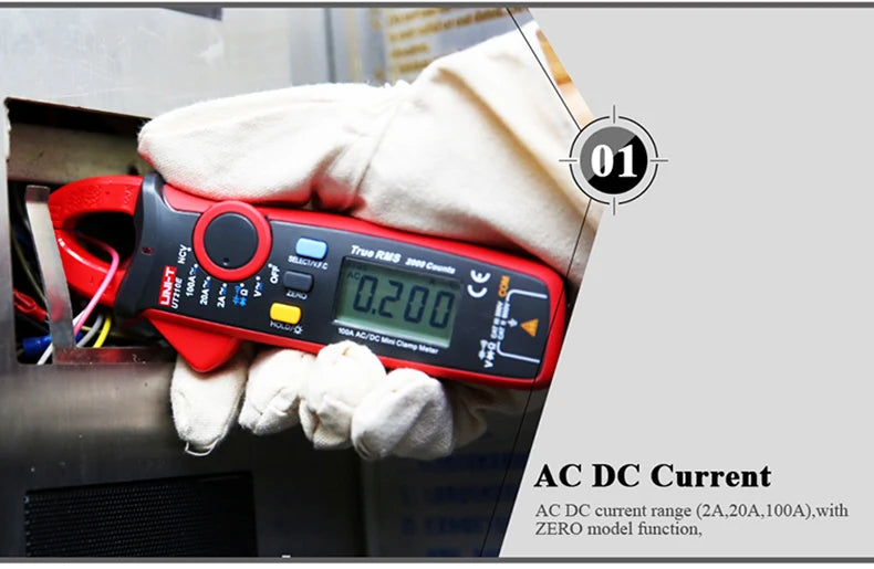 UNI-T UT210E/UT210D Digital Clamp Meter | AC/DC Ammeter | True RMS Multimeter for Electricians & HVAC