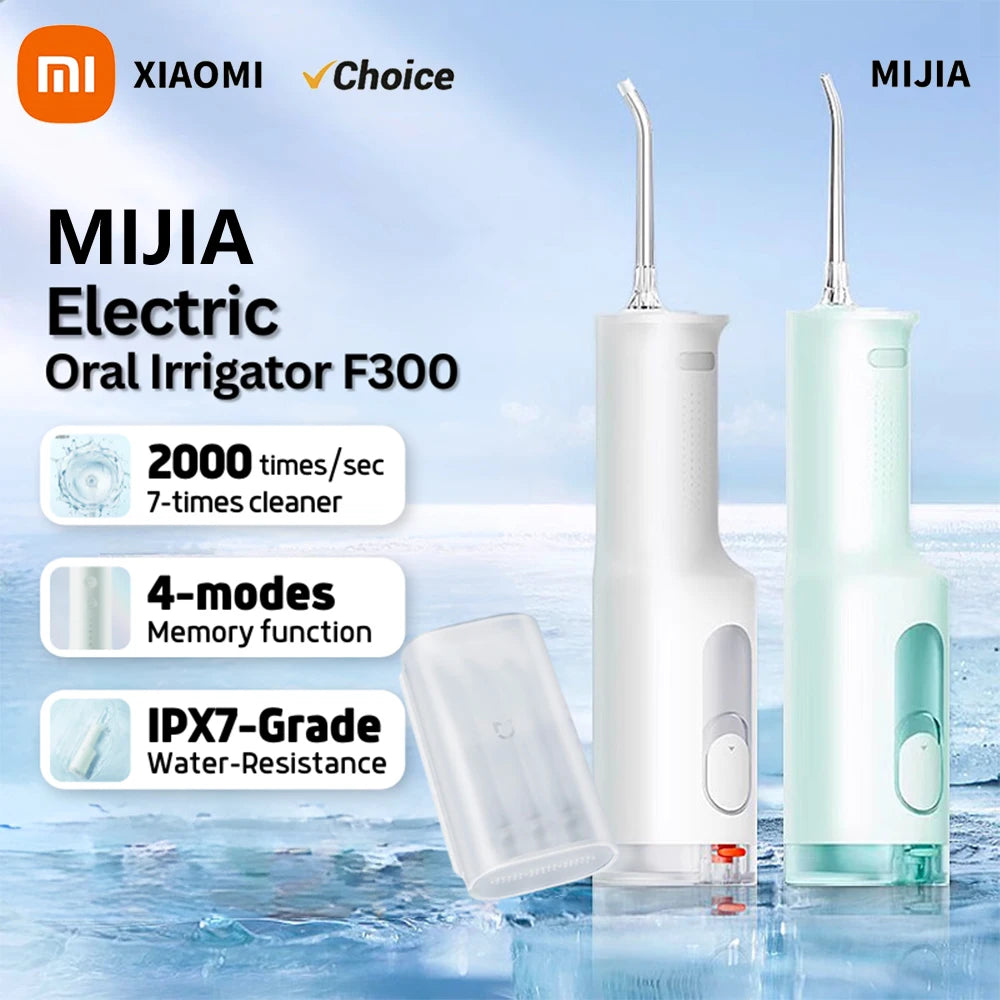 MIJIA XIAOMI F300 Portable Water Flosser - Deep Clean Oral Irrigator