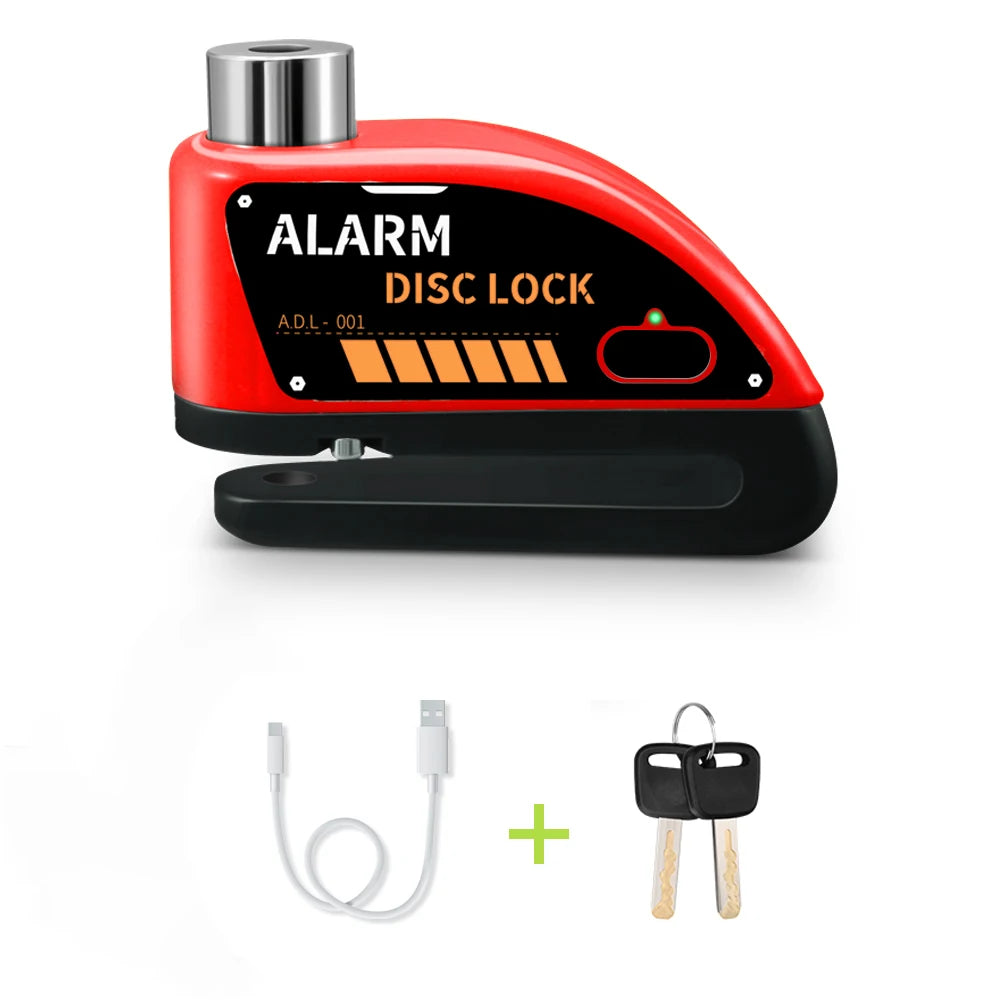 Extractme 110dB Motorcycle Alarm Disc Lock - Ultimate Waterproof Anti-Theft Security