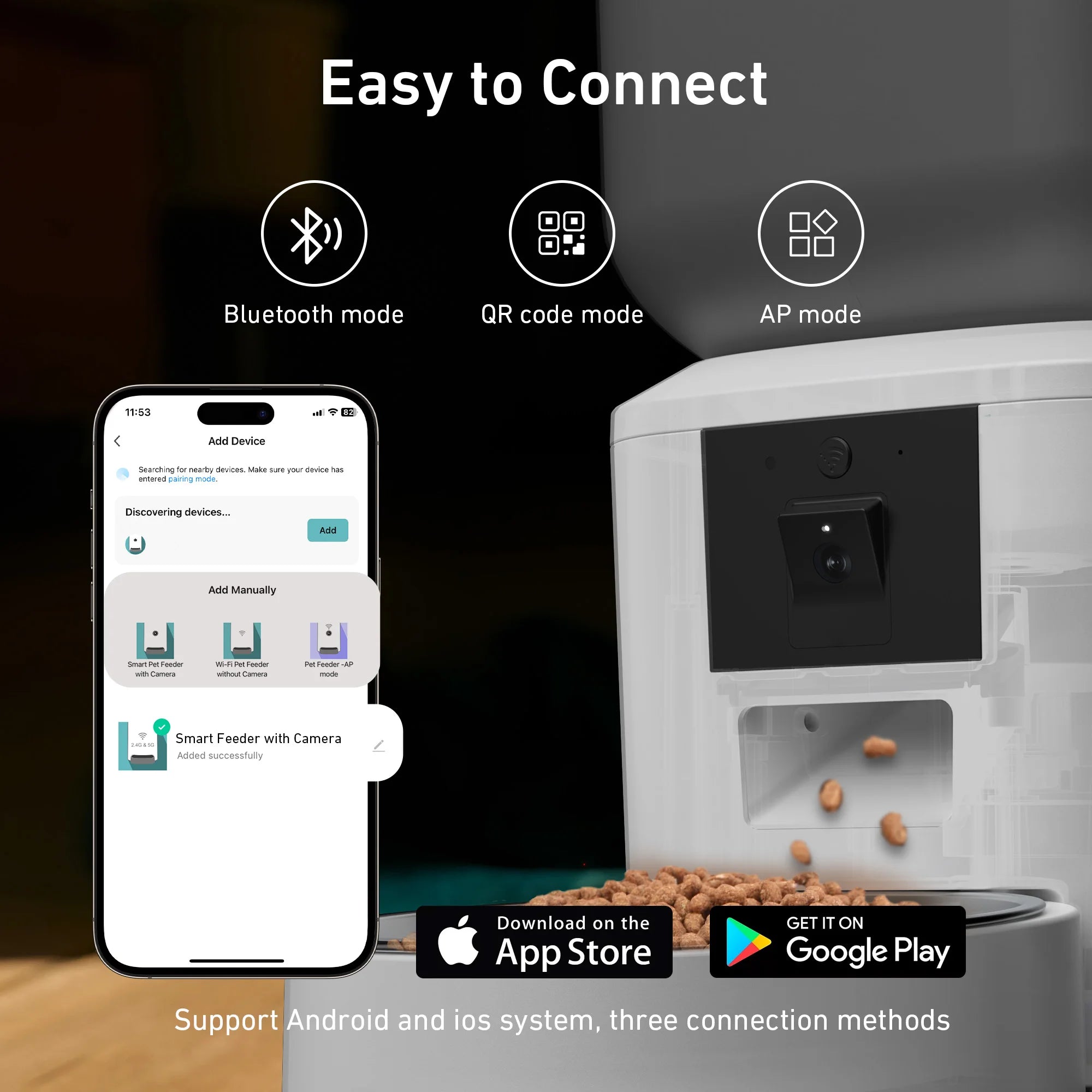 8L Smart Automatic Cat Feeder with 1080p Camera & 5G WiFi App Control