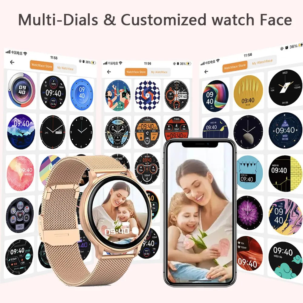 MEVADEN Bluetooth Call Smart Watch - Custom Dial, Fitness Tracker Y22
