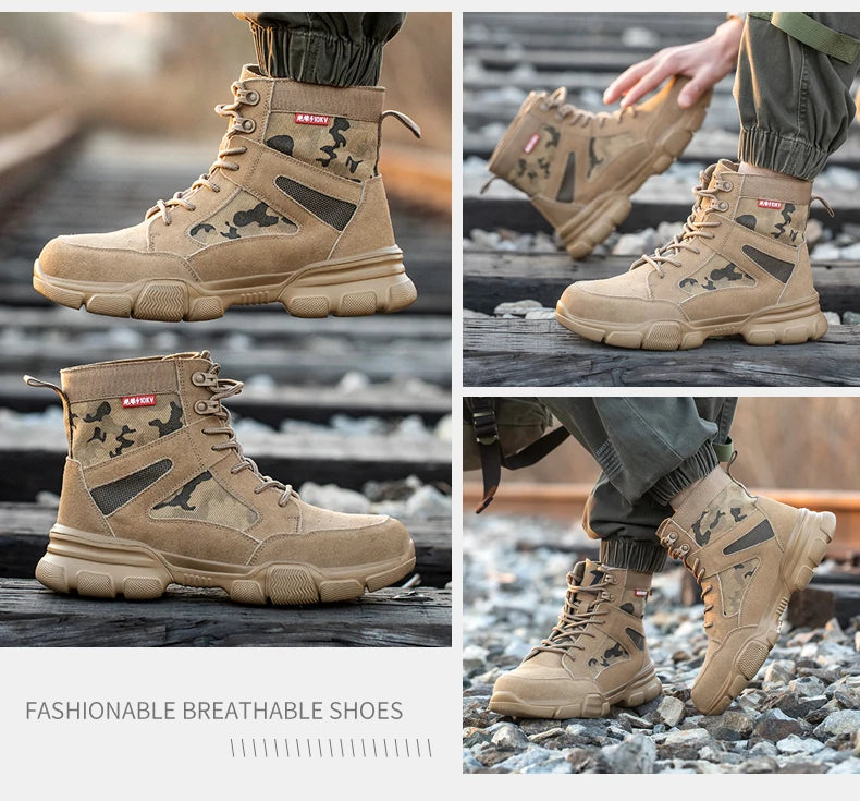 Tulldent Desert Combat Indestructible Safety Boots | Ultimate Protection Footwear