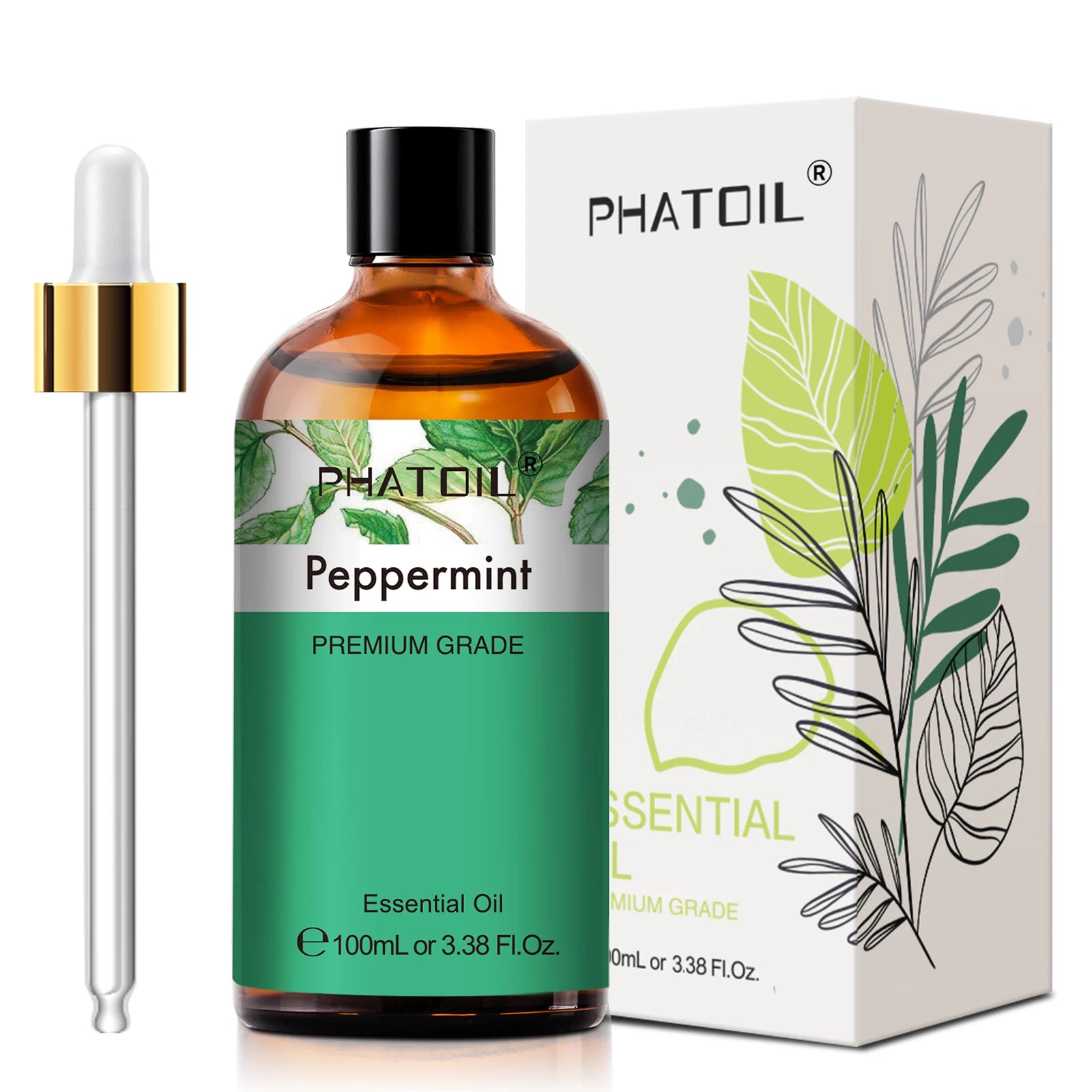PHATOIL Premium Essential Oil Blend - Sandalwood, Lavender, Eucalyptus, Peppermint