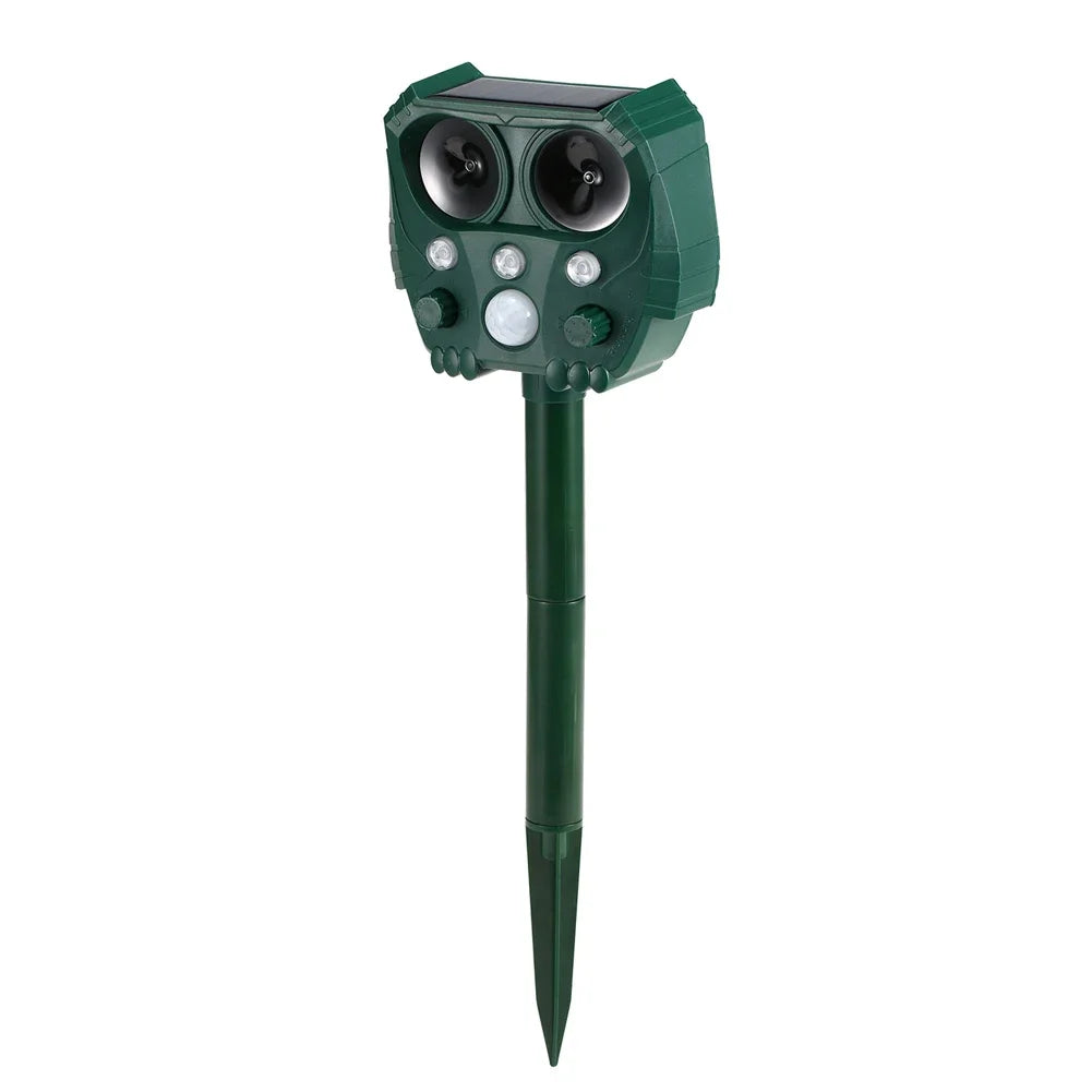 Solar Powered Ultrasonic Animal Repeller | Garden & Yard Deterrent