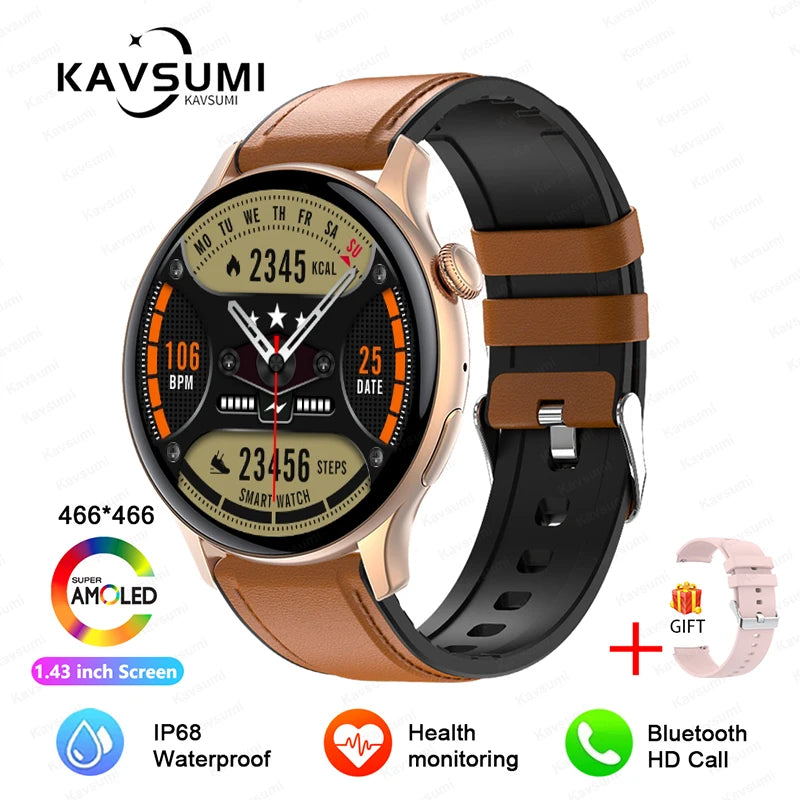 Women's Elegant AMOLED Smartwatch with GPS & Bluetooth Calling