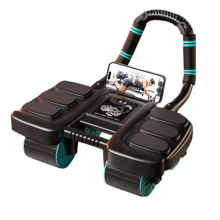 Abdominal Wheel Exerciser Automatic Rebound Anti-Slip Home Gym