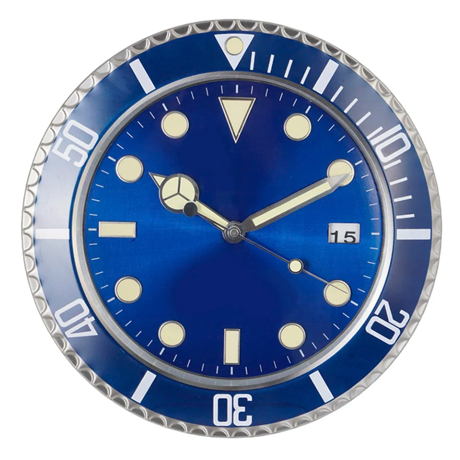 Luxury Creative Metal Wall Clock - Modern Luminescent Design