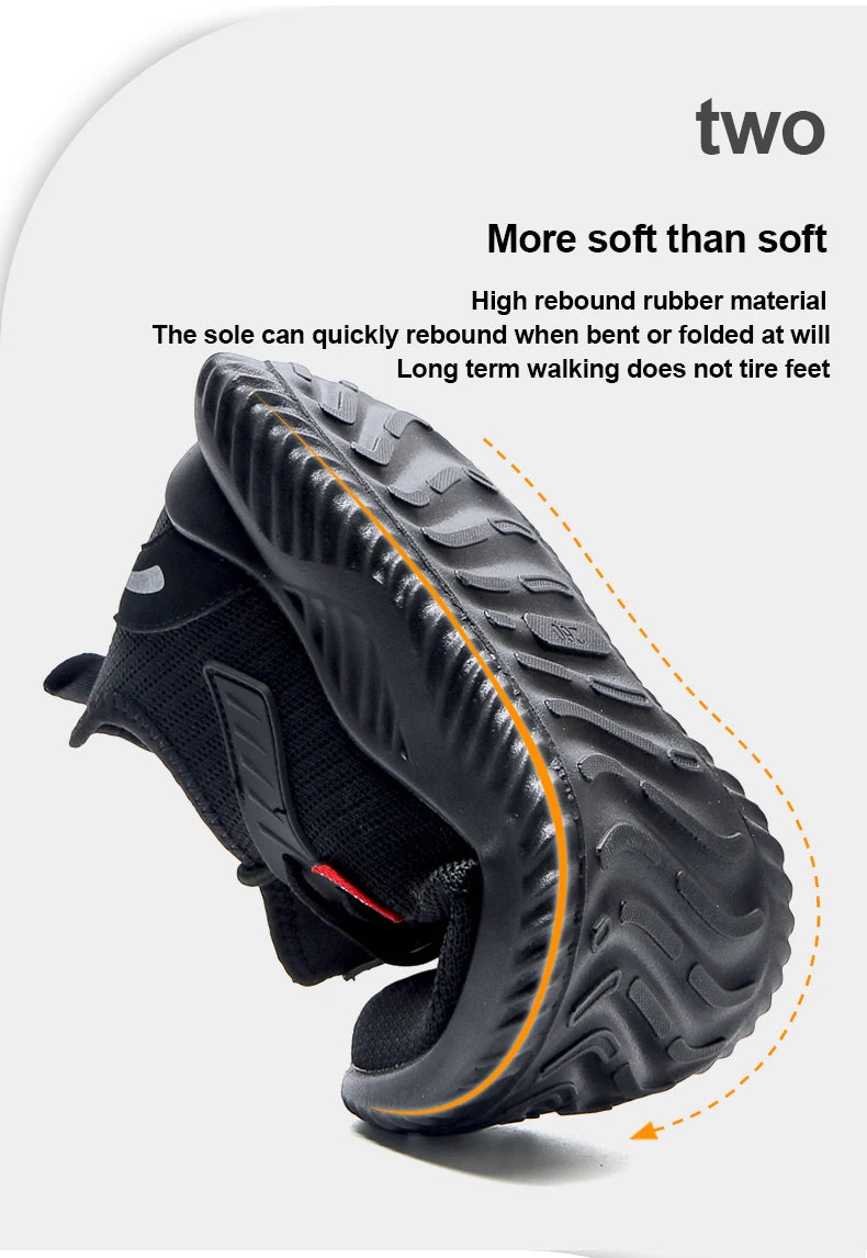 Vabena Indestructible Steel Toe Work Sneakers for Men & Women | Safety Footwear