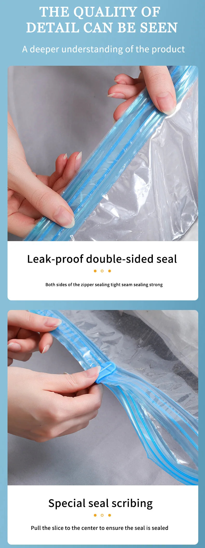 Vabena Vacuum Storage Bags for Clothes & Bedding - Space Saving Organizer
