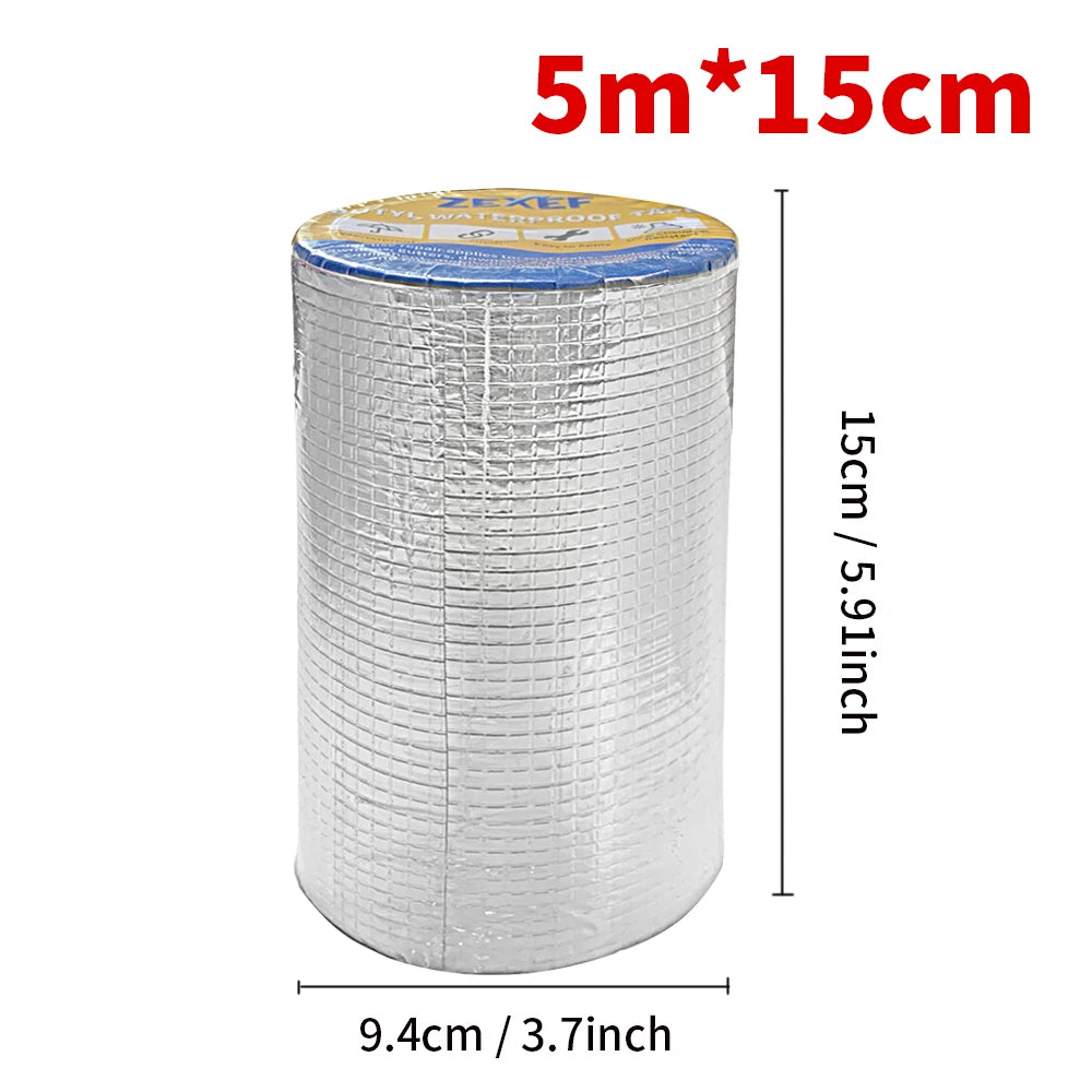 Waterproof Aluminum Butyl Tape - High Temp Roof & Wall Repair Sealant