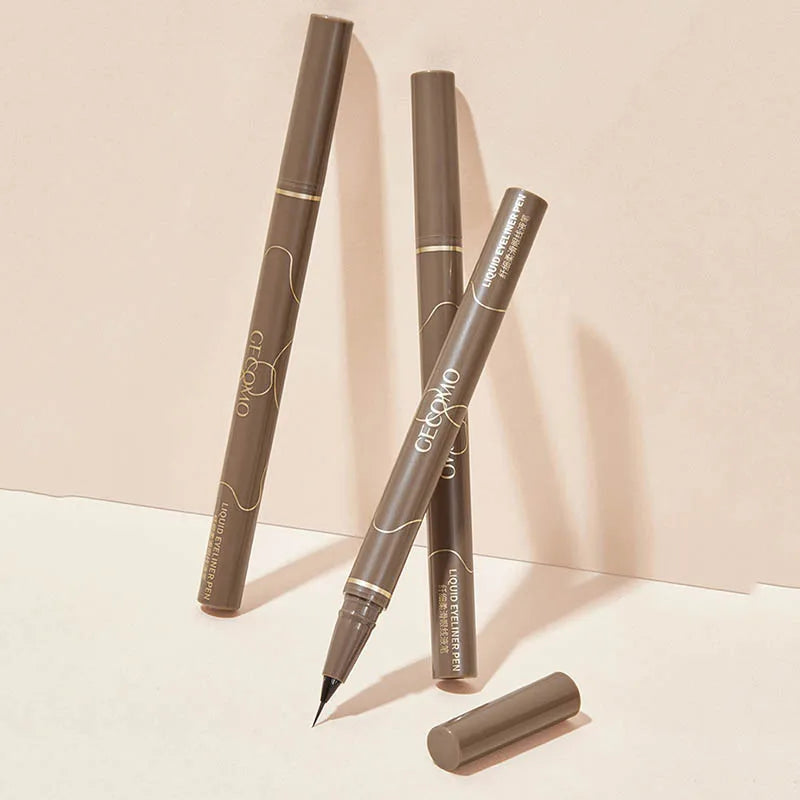 Ultra Thin Waterproof Lower Eyelash & Silkworm Eyeliner Pen - Black Brown