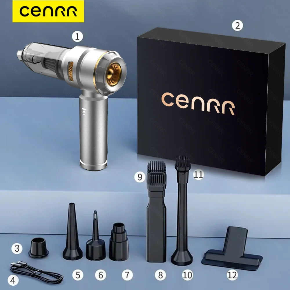 CENRR 998000PA Powerful Portable Wireless Car Vacuum & Robot
