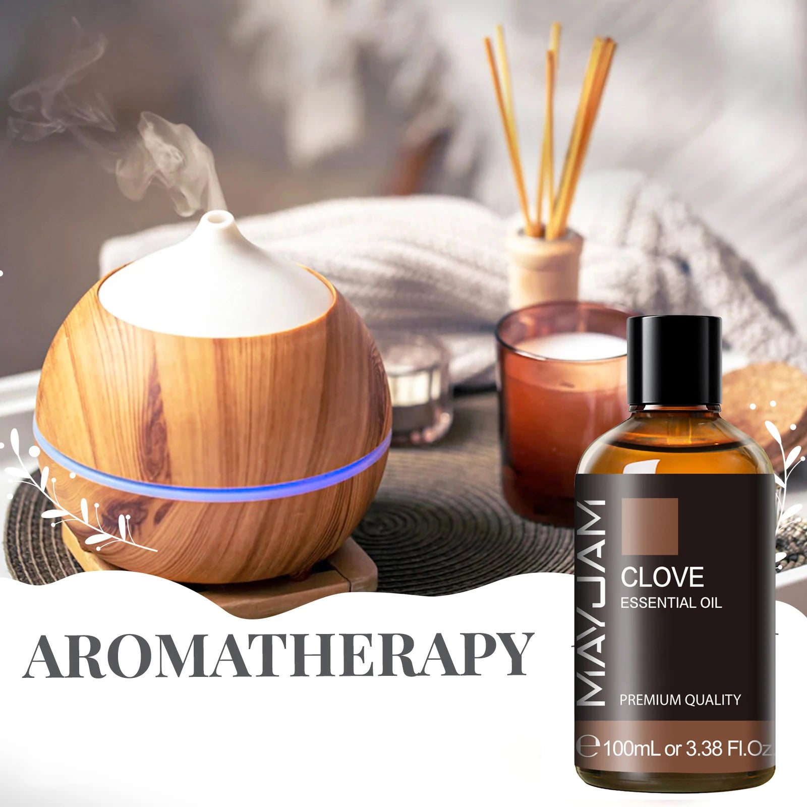 MAYJAM Sandalwood Lavender Essential Oil 10ml for Aromatherapy