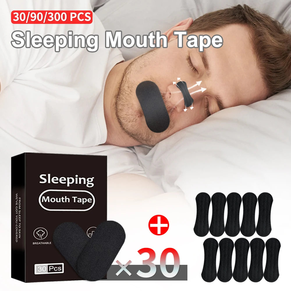 Sleeping Mouth Tape - Stop Snoring & Reduce Dryness (30/300 Pcs)