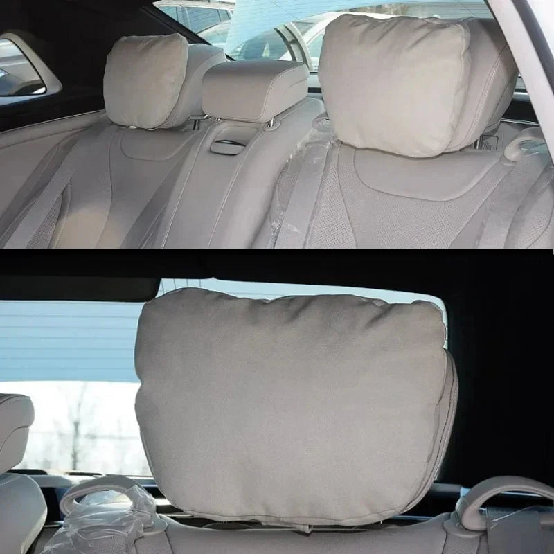 Premium Car Neck Support Pillow | Soft & Breathable Headrest Cushion | Maybach S Class Design