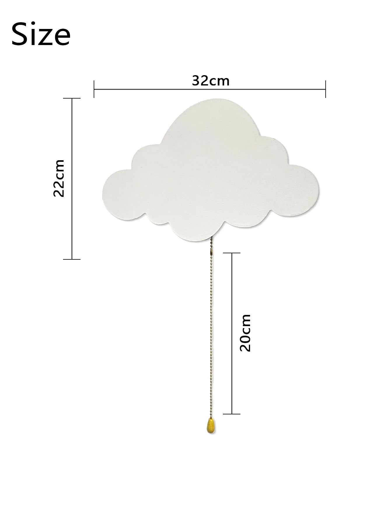 Cloud Light Floating Cloud Wall Lamp - Nursery & Kids' Bedroom Night Light