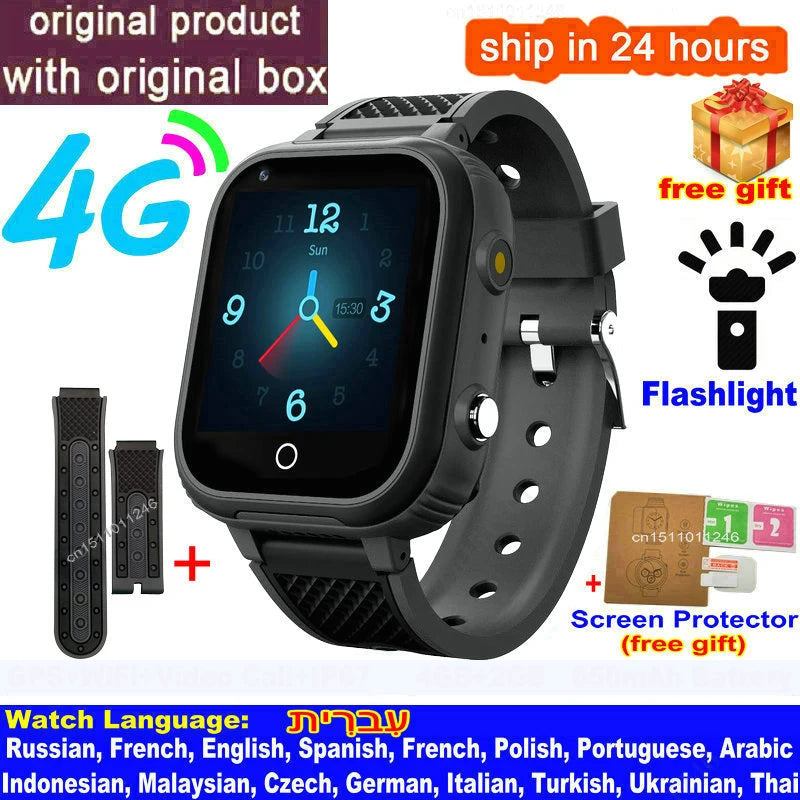LT21 Kids 4G Smartwatch - GPS, Video Call, SOS, IP67 Waterproof