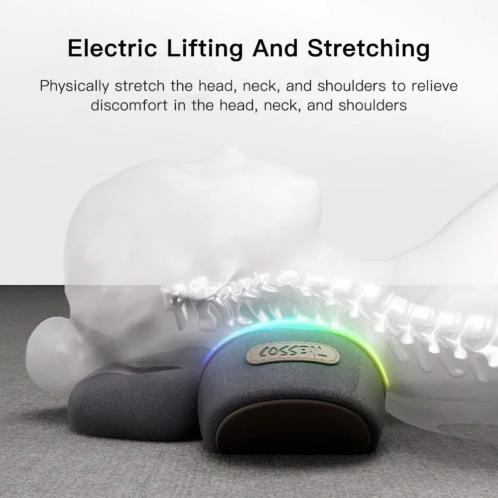 Electric Neck Massager Pillow with Heat & Traction | Cervical Pain Relief