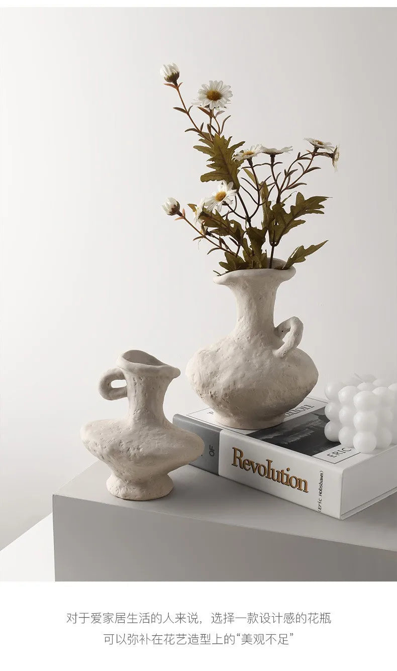 Vabena Nordic Ceramic Hydroponic Vase | Table & Bathroom Decor
