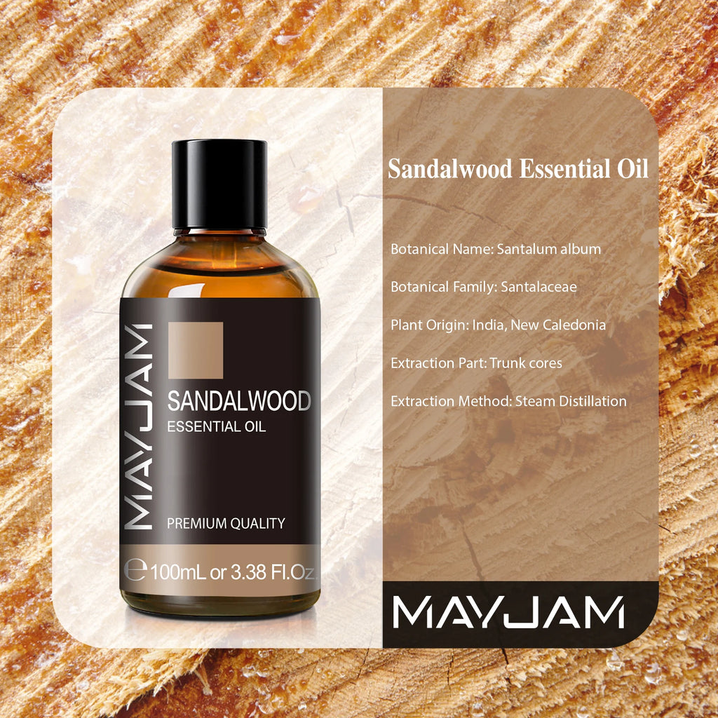 MAYJAM Sandalwood Lavender Essential Oil 10ml for Aromatherapy