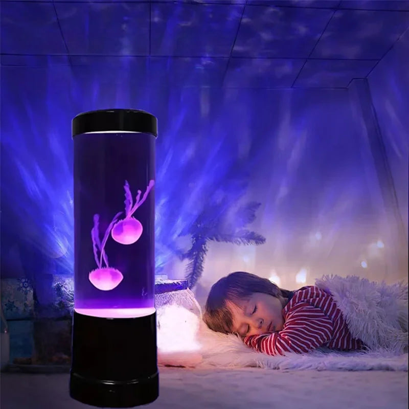 Jellyfish Lamp LED Aquarium Light - Remote Control 8 Color Changing