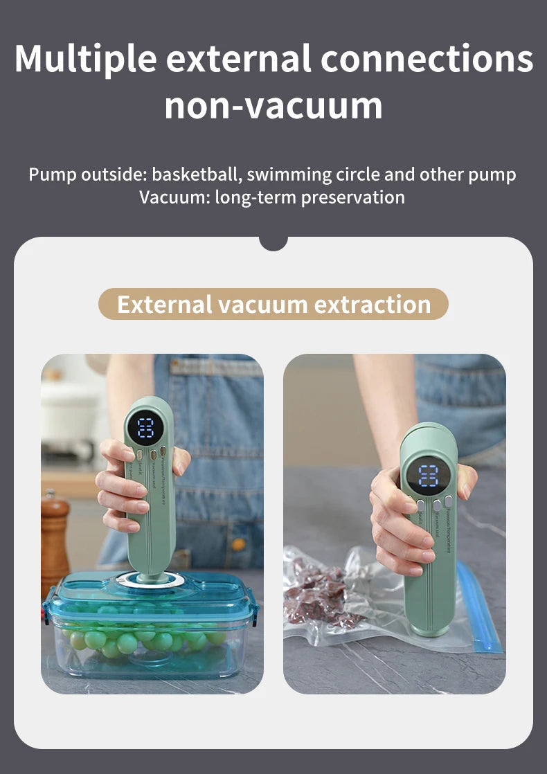 Mini Wireless Automatic Vacuum Sealer for Food Preservation | Freshness Keeper