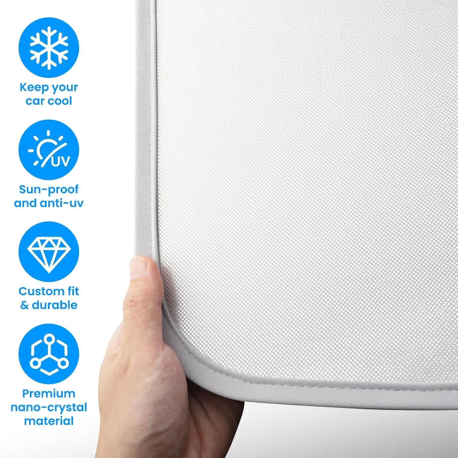 Tesla Model 3 Highland 2026 & Model Y Sunroof Sunshades | Ice Cloth Heat Blocker