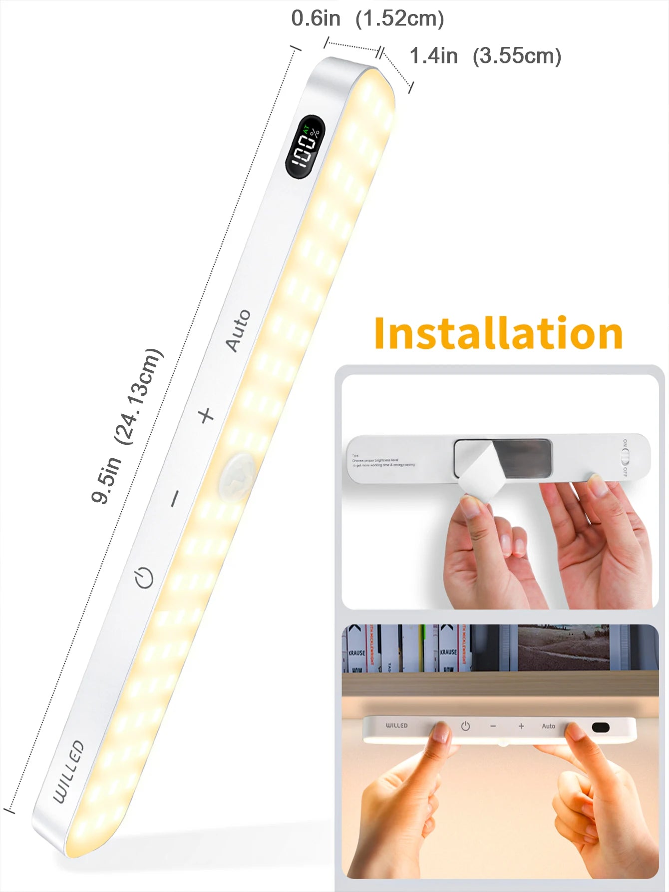 WILLED Wireless LED Motion Sensor Cabinet Light - Warm Glow