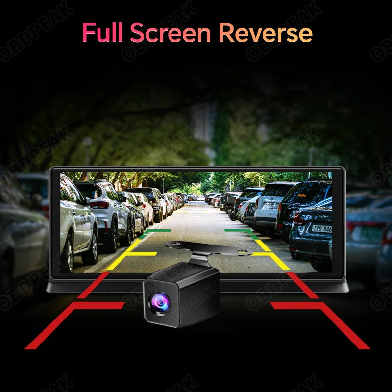 K2 Pro 11.3" 4K Wireless CarPlay Android Auto Dash Cam with GPS & Dual Lens