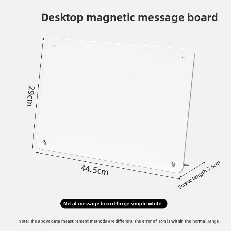 Desktop Magnetic Whiteboard & Blackboard for Cafe & Office Display