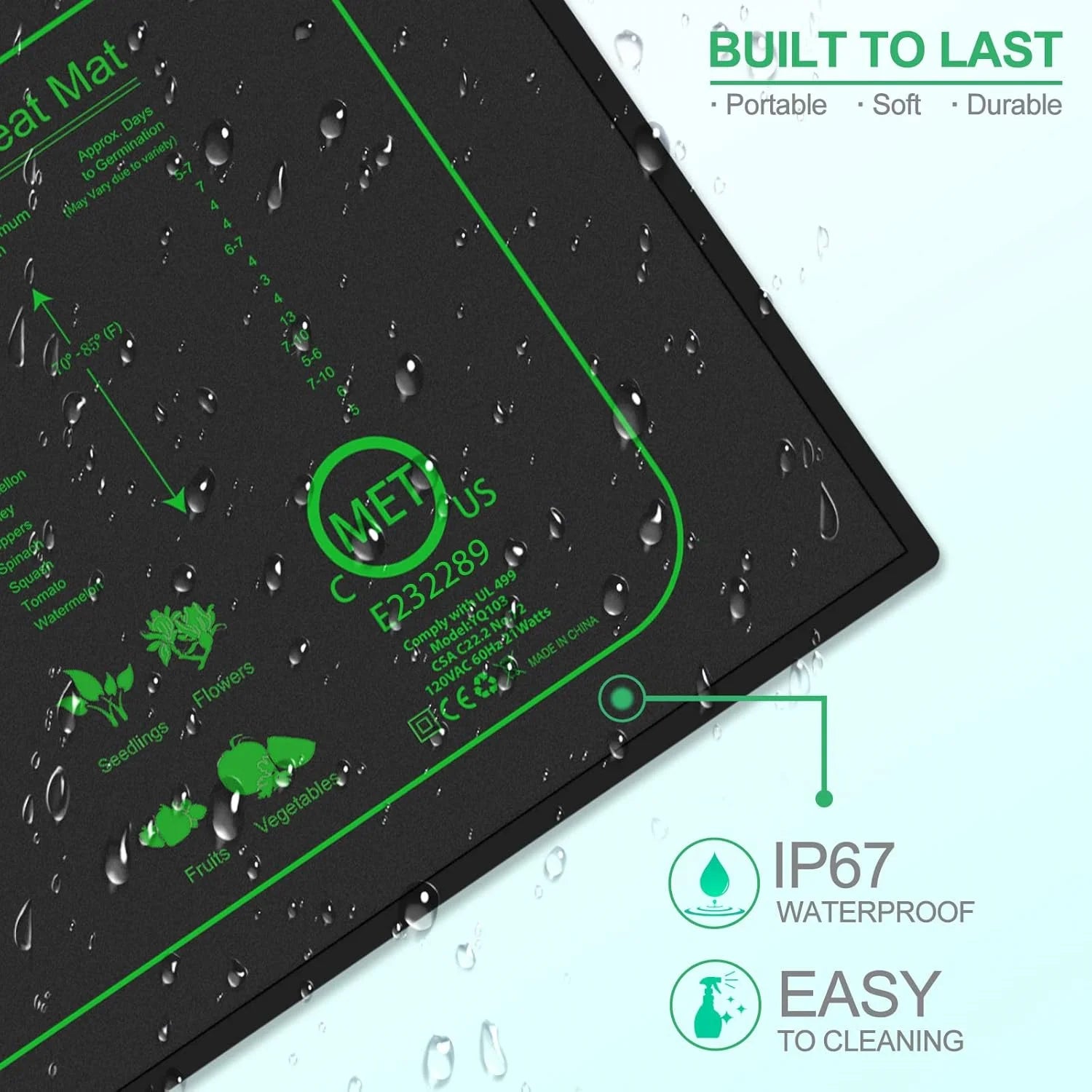 Seedling Heat Mat with Digital Thermostat - Optimal Plant Germination