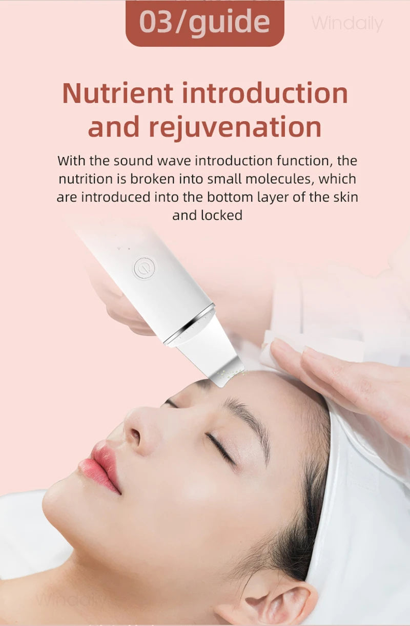 Windaily Advanced Cavitation Face Spatula Scrubber - Deep Cleanse & Rejuvenate