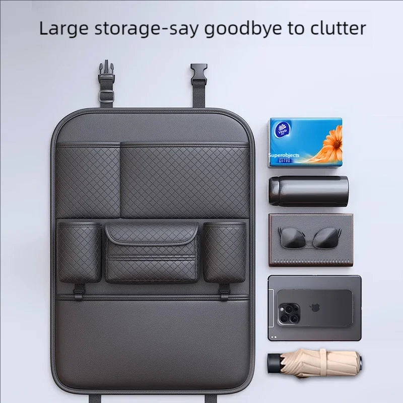JFBONIN Car Seat Back Organizer - High-Capacity Multi-Pocket Storage