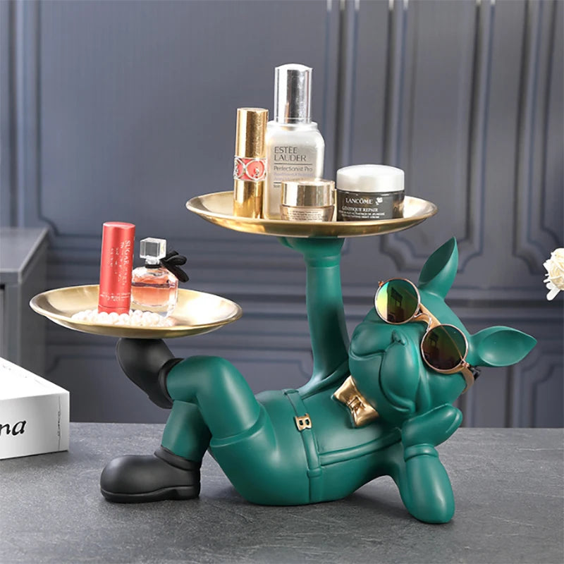 Elegant Bulldog Statue | Modern Home Decor | Statement Piece