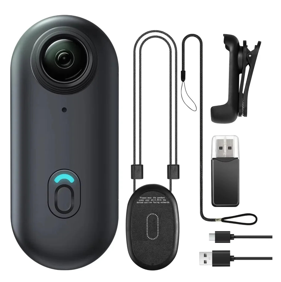 Vabena 4K Mini Action Camera - Waterproof POV Body Cam for Adventures