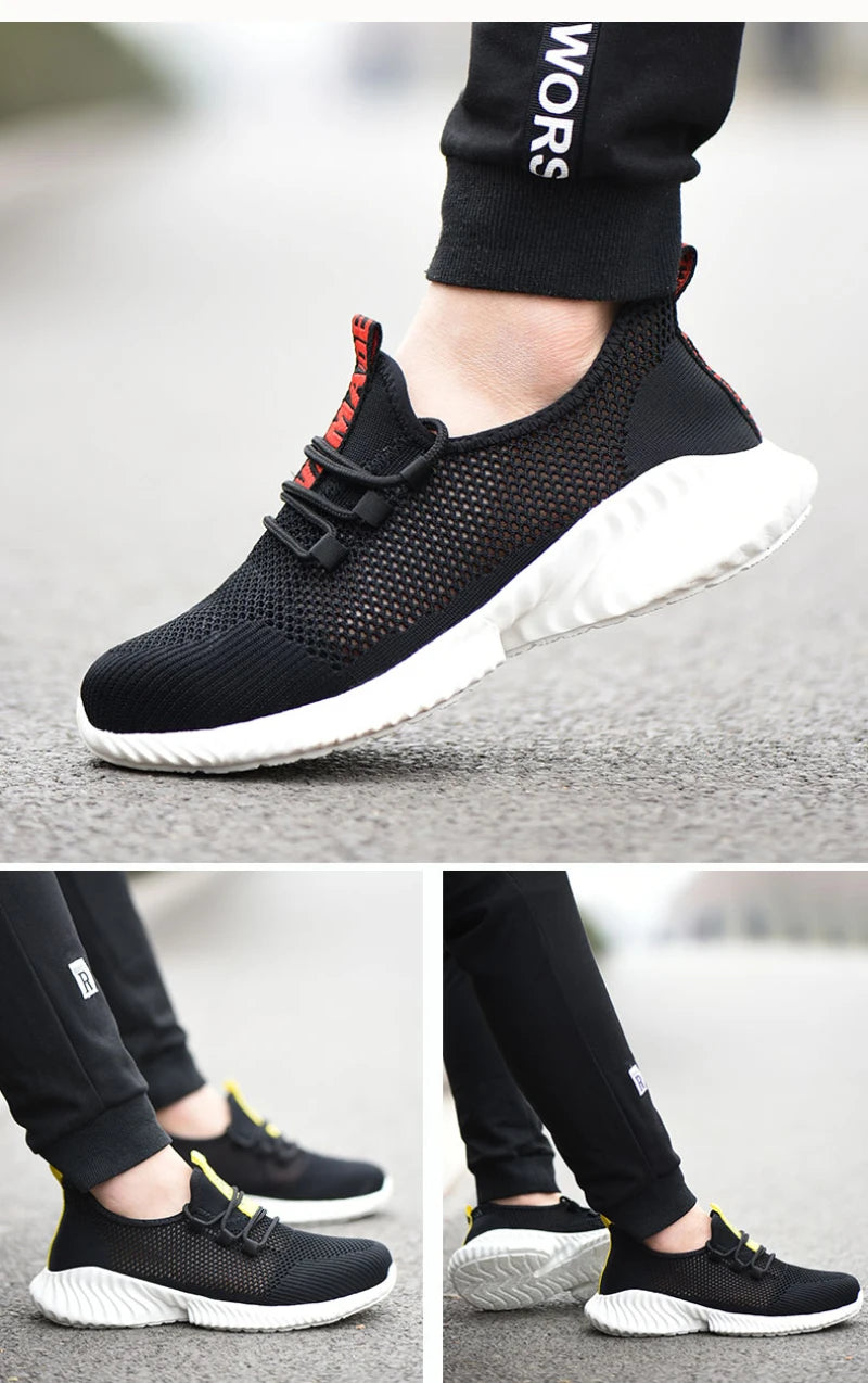 Iairay Lightweight Hyper-Breathable Summer Work Shoes