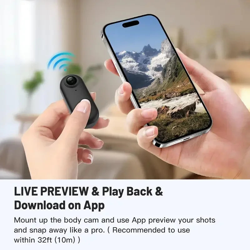 Pocket 4K Mini Action Camera | Vlog & Sports Ready