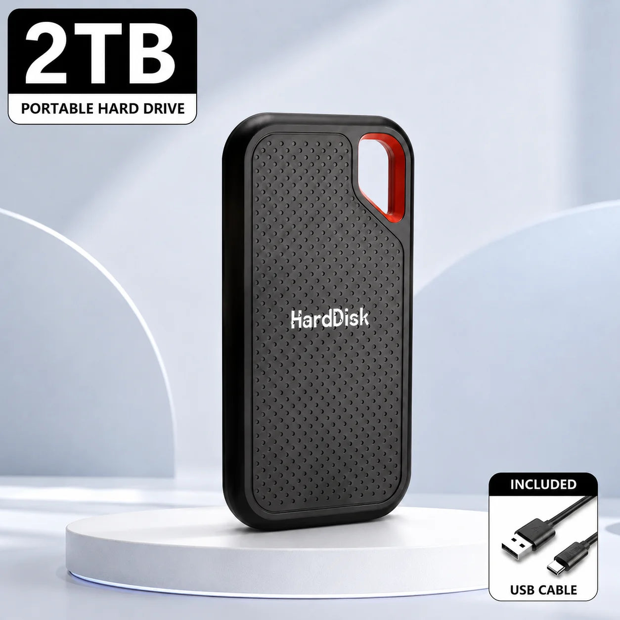 Vabena 1TB Portable SSD / 2TB External Hard Drive USB-C for Laptop/Mac