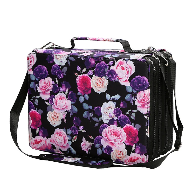 Vabena Large Capacity 168/224 Slot Pencil Case - Felt Marker Storage Organizer