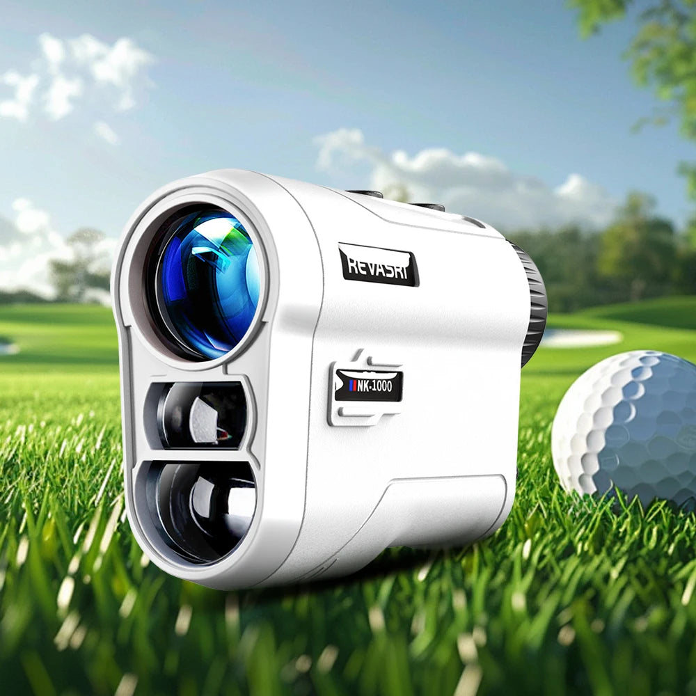 REVASRI Golf Laser Rangefinder - Rechargeable, 6X Magnification, 1000M Range