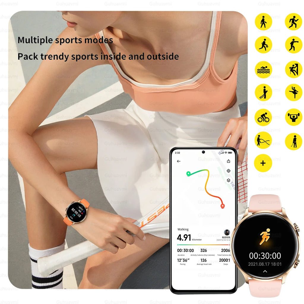 Vabena 2026 Smartwatch for Women & Men | AMOLED, GPS, IP68
