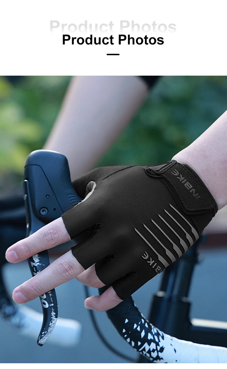 INBIKE Shockproof Gel Pad Cycling Gloves - Half Finger Summer Sport
