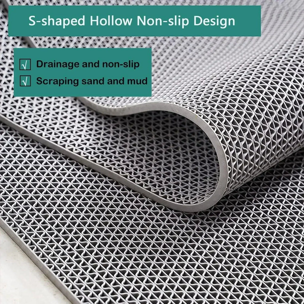 Non-Slip PVC Floor Mats for Kitchen, Bathroom, Outdoor & Pool - Waterproof & Dirt-Resistant