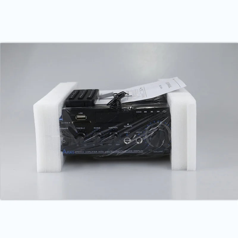 Vabena AK45 HiFi Digital Bluetooth Amplifier | 2.0 Channel Stereo Audio AMP 350W*2 for Home & Car