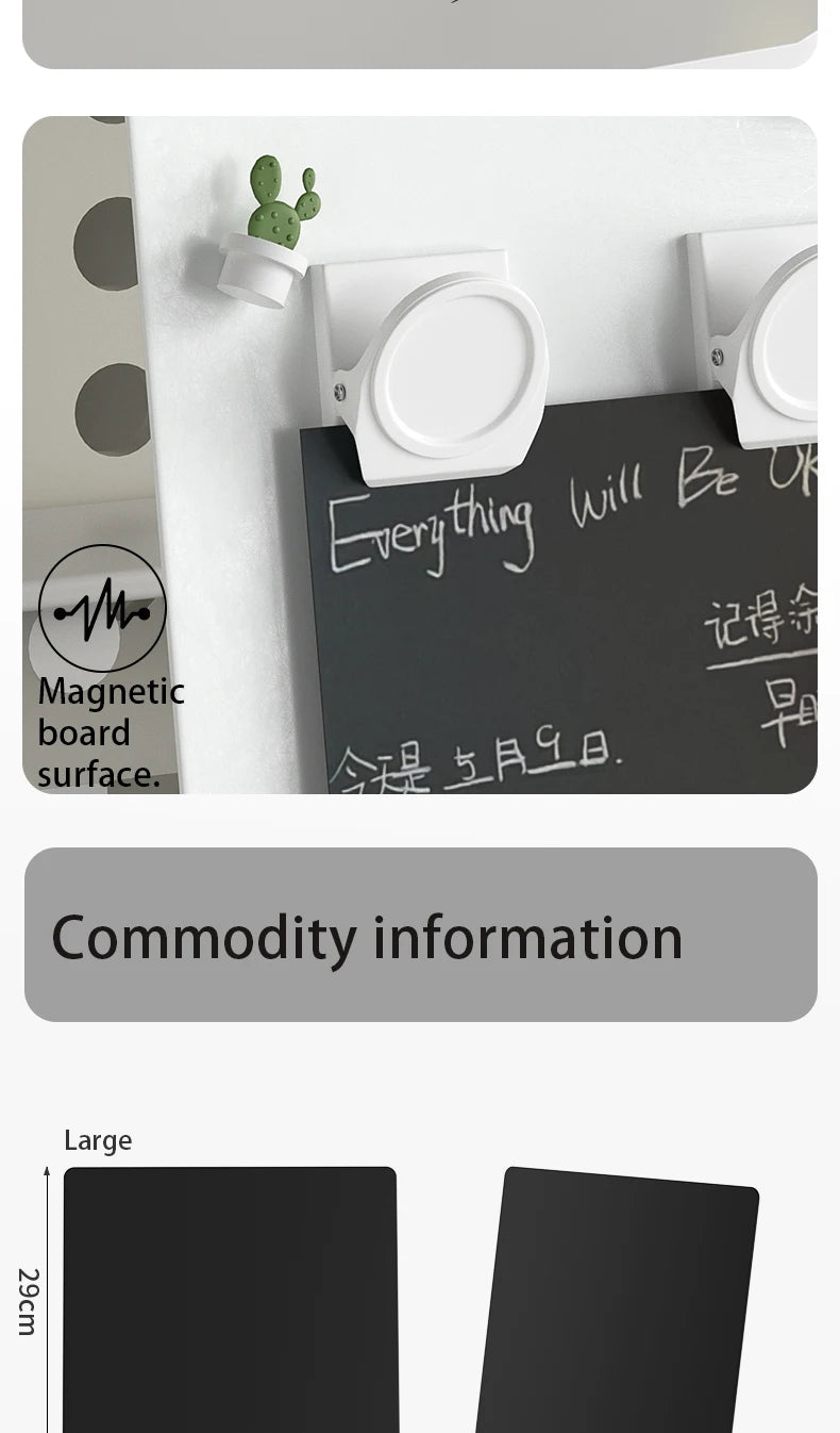 Magnetic Desk Bulletin Board with Stand & Clamp | Tabletop Display