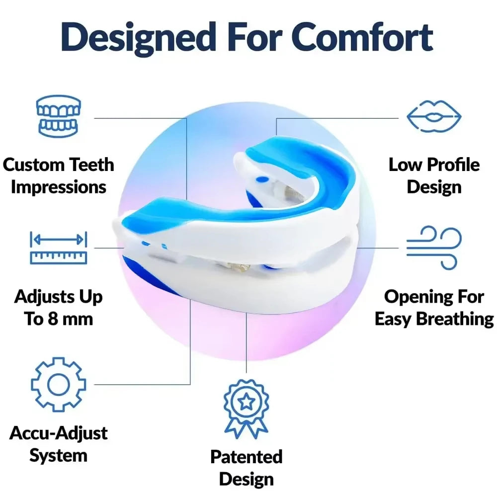 Silicone Anti-Snore Mouthpiece - Bruxism & Apnea Relief