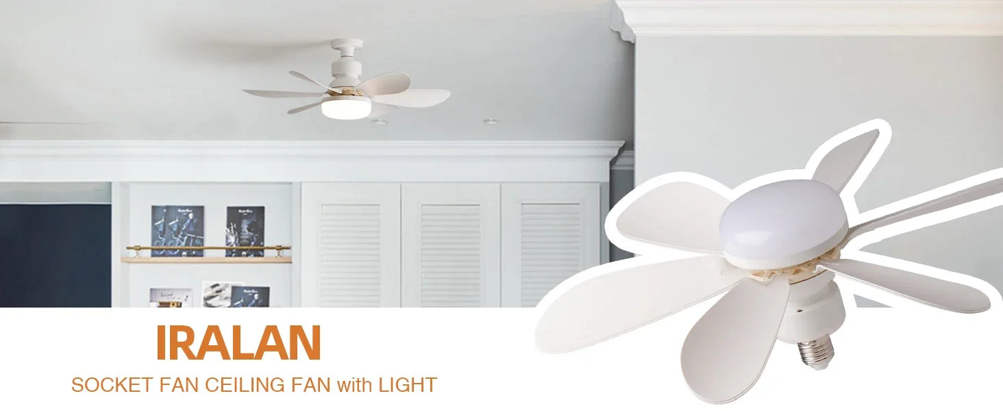 Vabena LED 40W Ceiling Fan Light E27 with Remote Dimming
