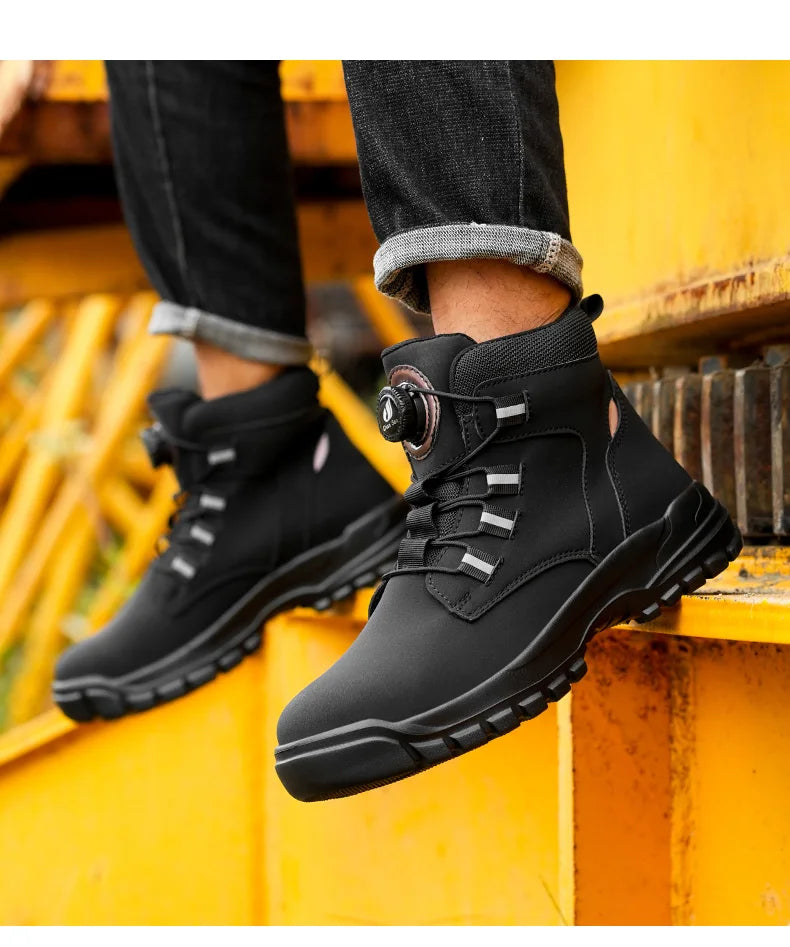 Waterproof Steel Toe Industrial Work Boots - Ultimate Protection