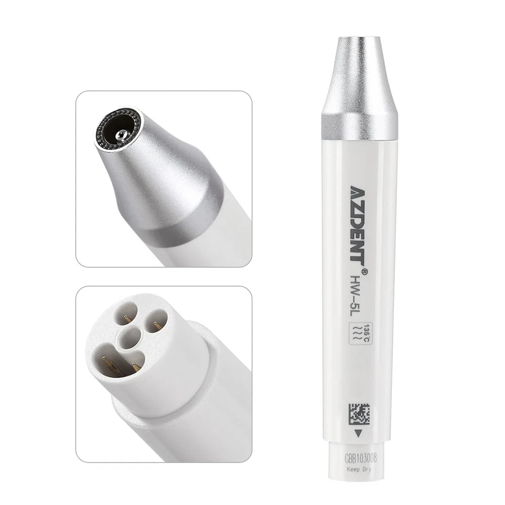 AZDENT Dental Ultrasonic Piezo Scaler Handpiece – 135° Sterilizable, Compatible with SATELEC, DTE, WOODPECKER, EMS, VRN
